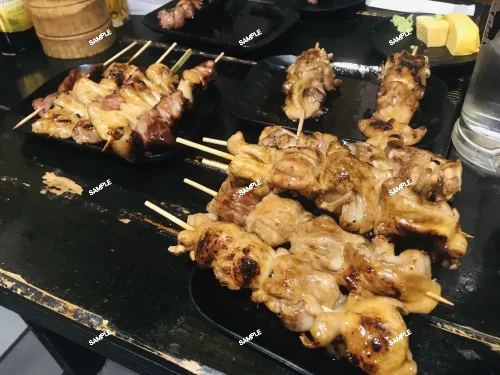 Hormone Roll from a Roast Pork Shop in Chiba, Japan "Yokozuna-kushi"